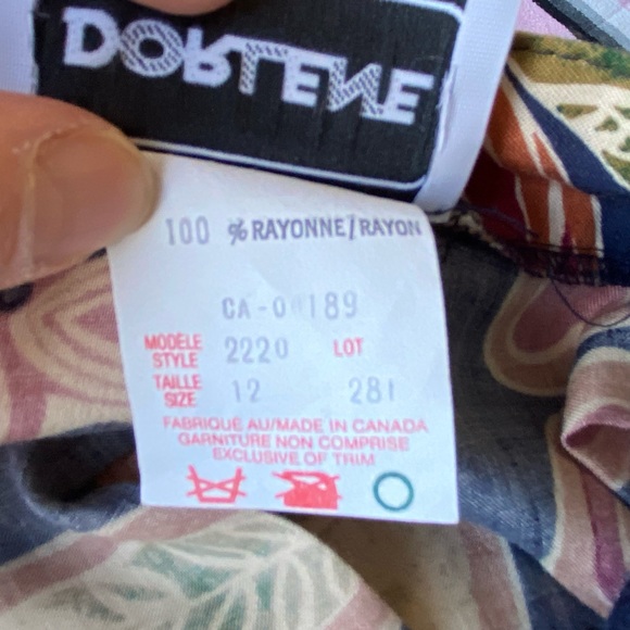 Vintage flowy lightweight folksy print midi skirt - Picture 14 of 14